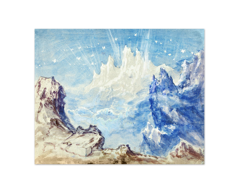 Robert Caney - Fantastic mountainous landscape with a starry sky - Compact / Full Bleed / No Frame