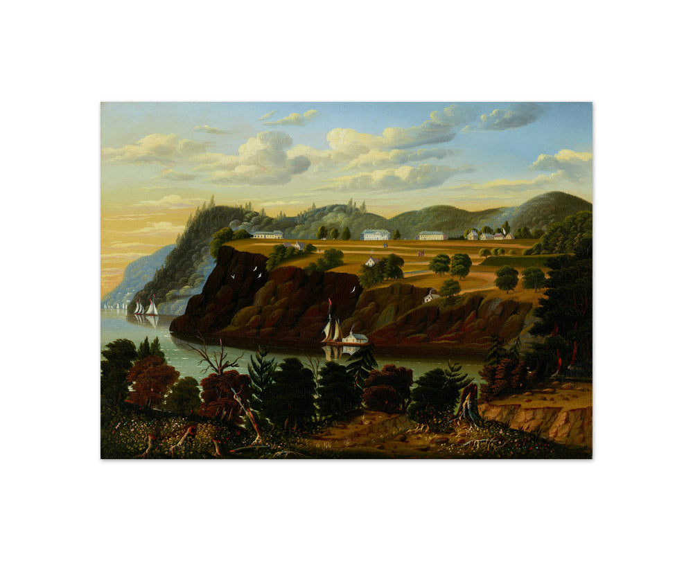 Unknown - Landscape. View of the Hudson River looking across towards West Point - Compact / Full Bleed / No Frame