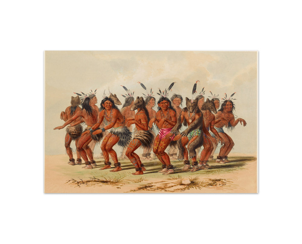 George Catlin - The Bear Dance - Compact / Full Bleed / No Frame
