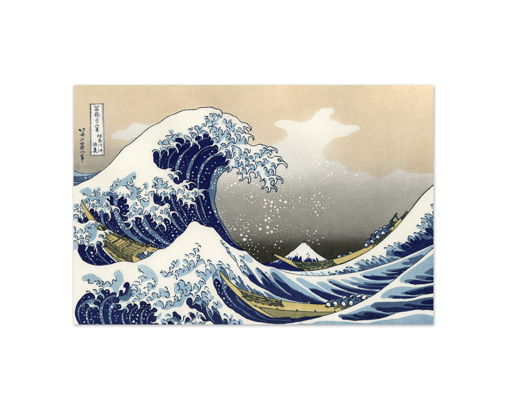 Hokusai - The Great Wave at Kanagawa - Compact / Full Bleed / No Frame