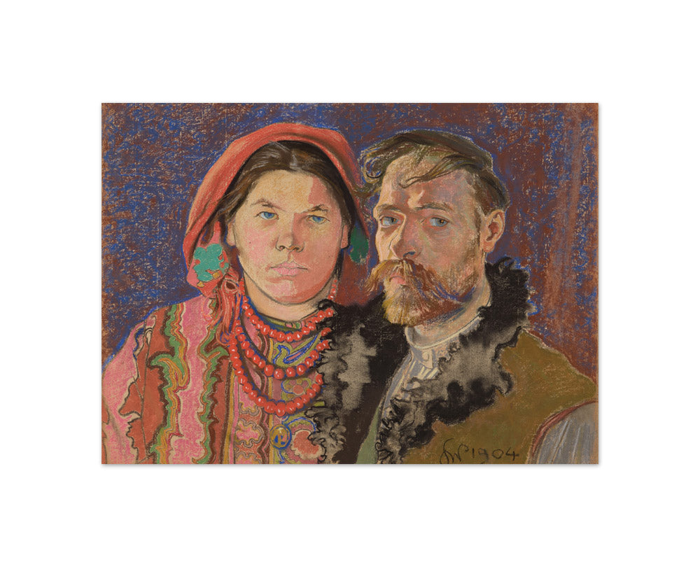 Stanislaw Wyspianski - Self Portrait with Wife at the Window - Compact / Full Bleed / No Frame