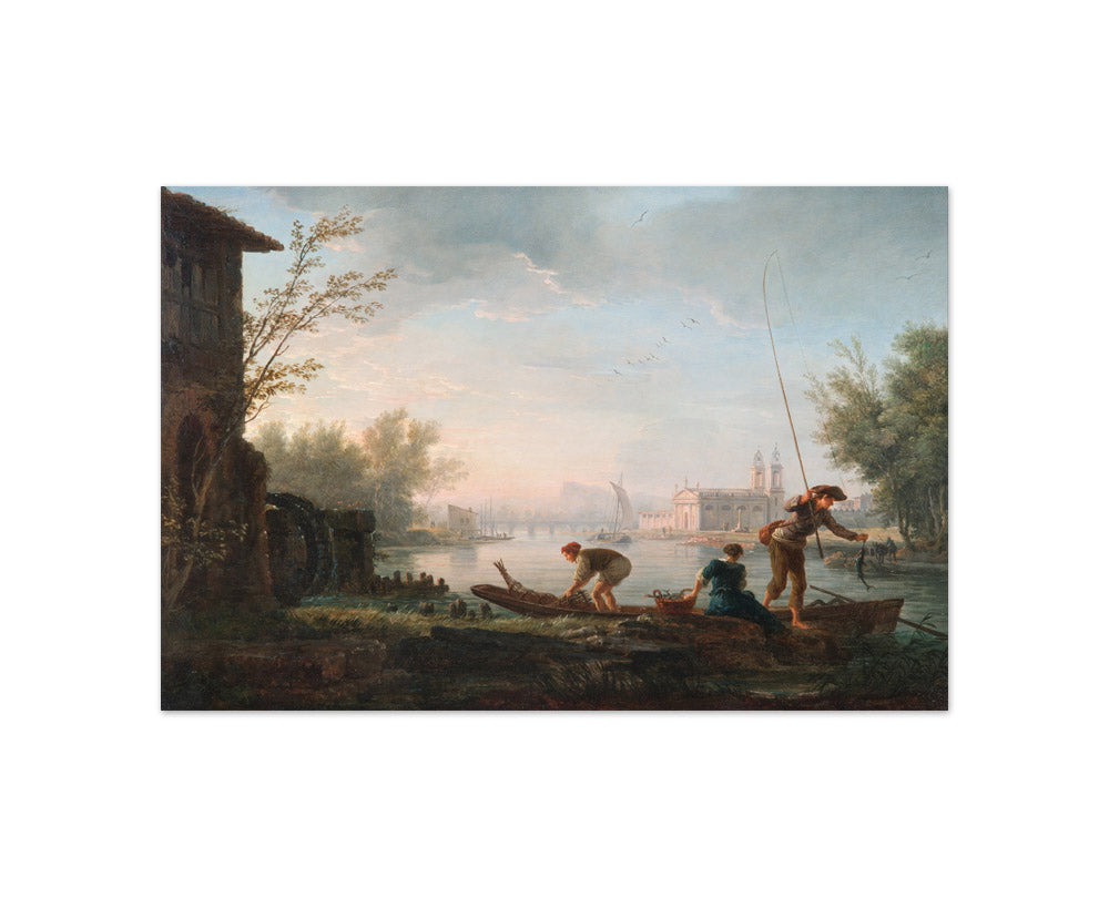 Claude-Joseph Vernet - The four times of day- Morning - Compact / Full Bleed / No Frame
