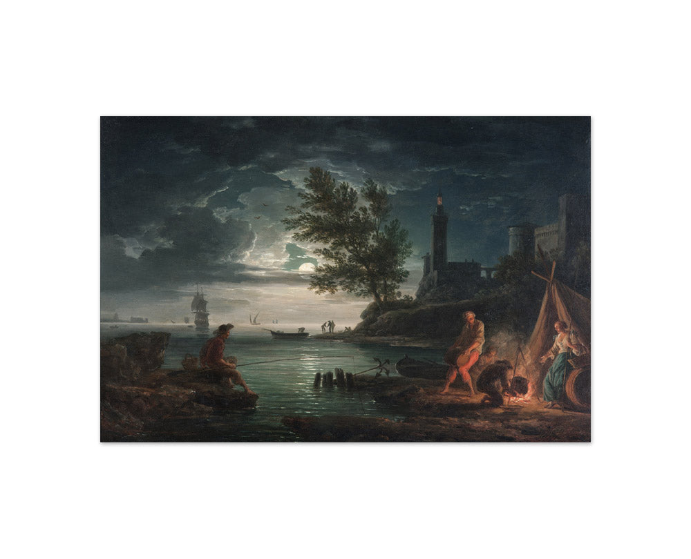 Claude-Joseph Vernet - The four times of day- Night - Compact / Full Bleed / No Frame