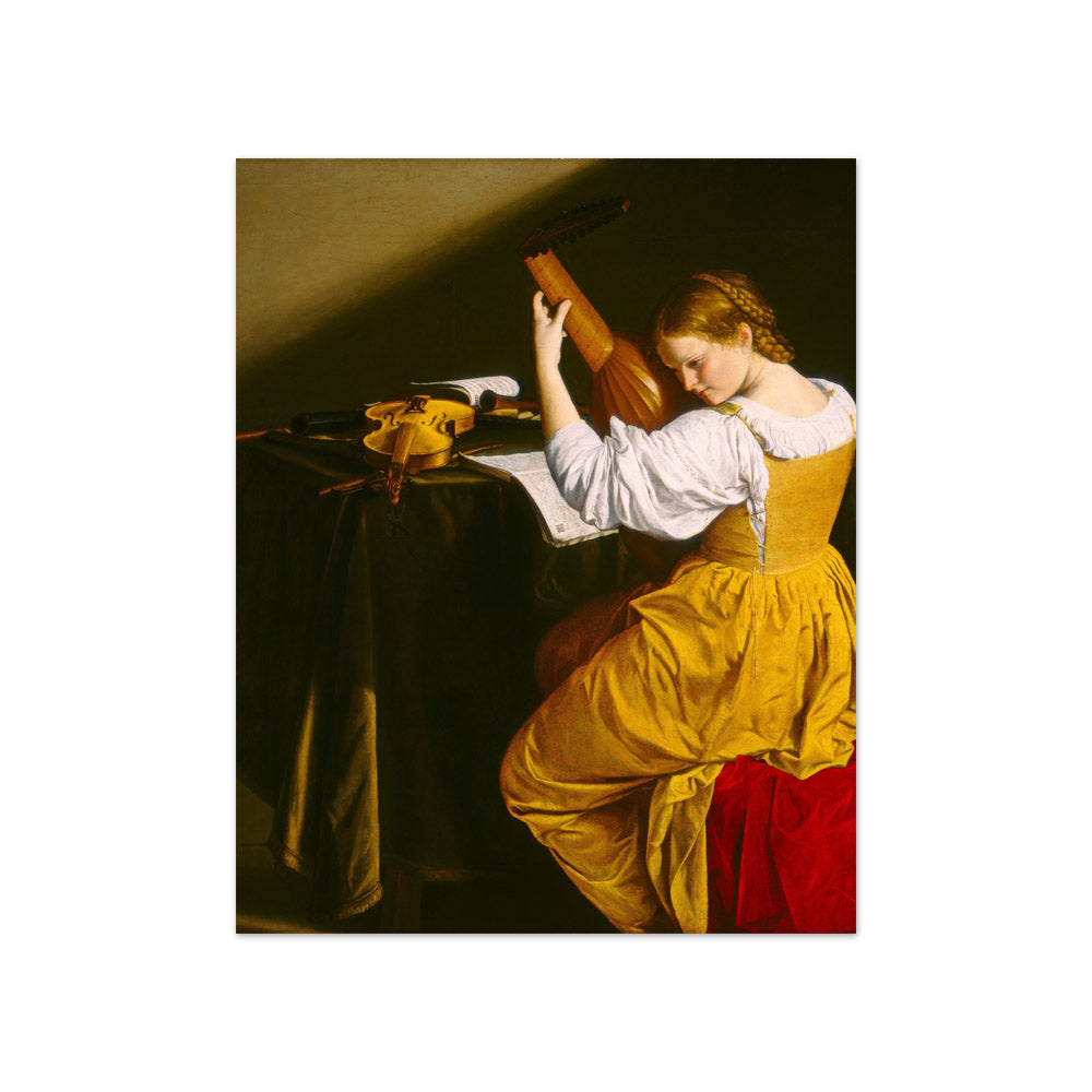 Orazio Gentileschi - The Lute Player - Compact / Full Bleed / No Frame