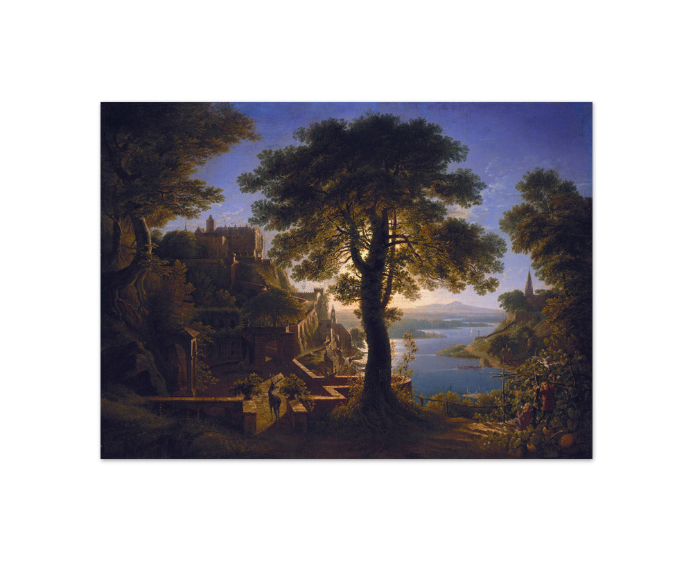 Karl Friedrich Schinkel - Castle on the River - Compact / Full Bleed / No Frame