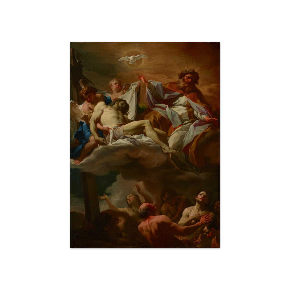 Corrado Giaquinto - The Trinity with Souls in Purgatory - Compact / Full Bleed / No Frame