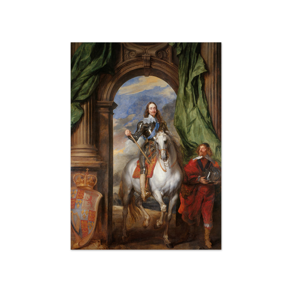 Anthony van Dyck - Charles I with M. de St Antoine - Compact / Full Bleed / No Frame