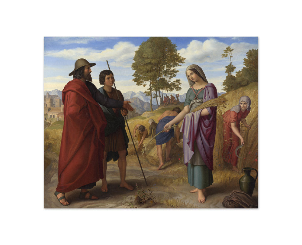 Julius Schnorr von Carolsfeld - Ruth in Boaz's Field - Compact / Full Bleed / No Frame