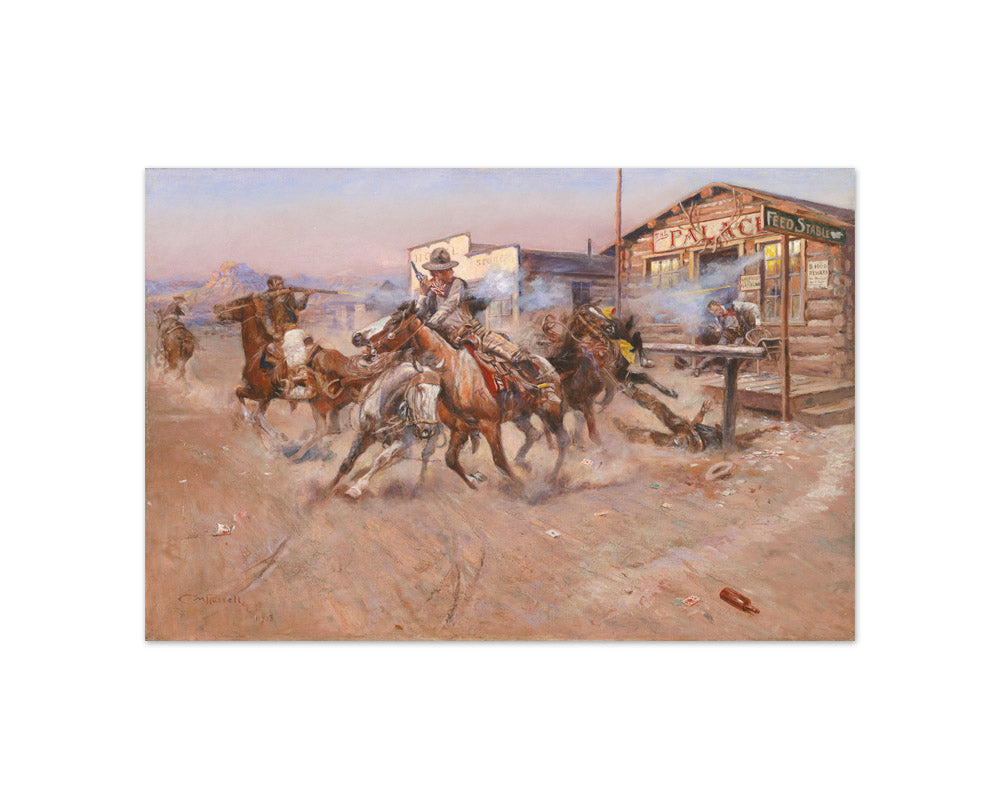 Charles Marion Russell - Smoke of a .45 - Compact / Full Bleed / No Frame