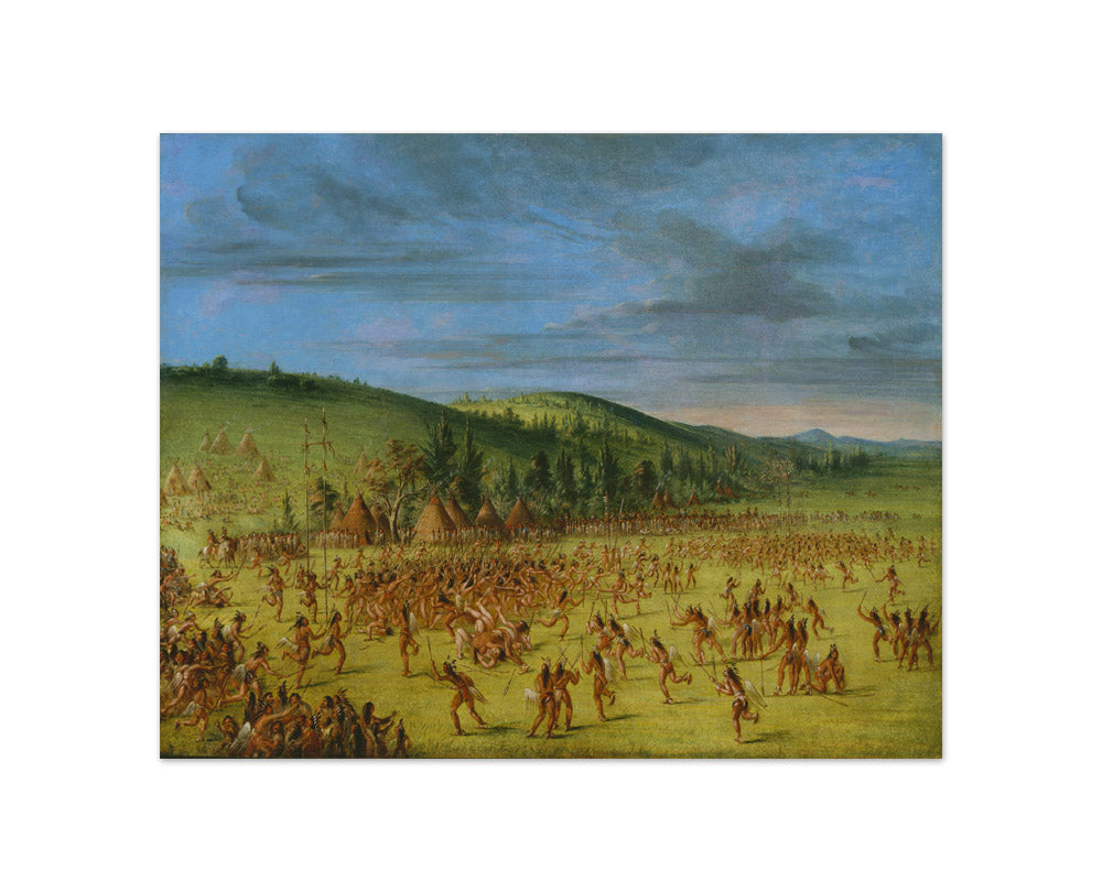 George Catlin - Ball-play of the Choctaw--Ball Up - Compact / Full Bleed / No Frame