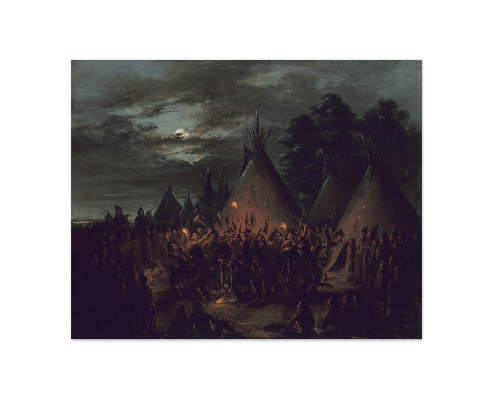 George Catlin - Scalp Dance, Sioux - Compact / Full Bleed / No Frame
