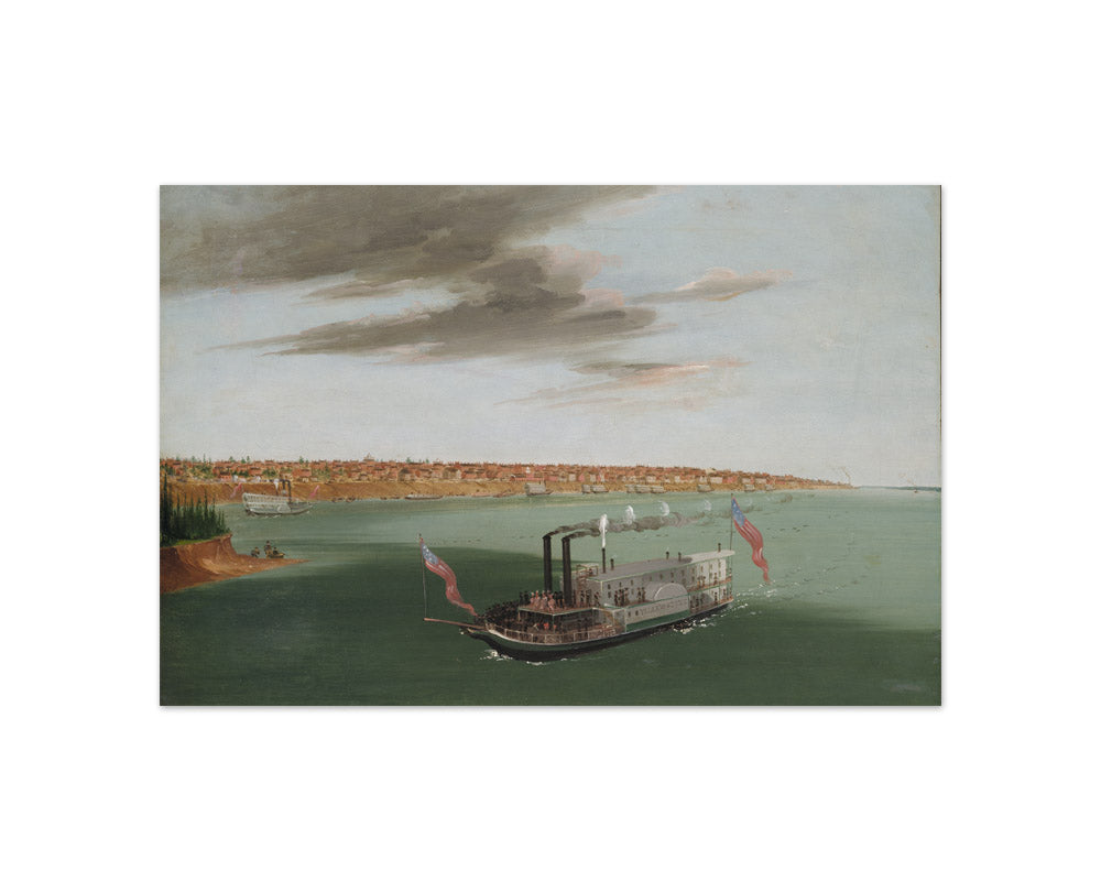 George Catlin - St. Louis from the River Below - Compact / Full Bleed / No Frame