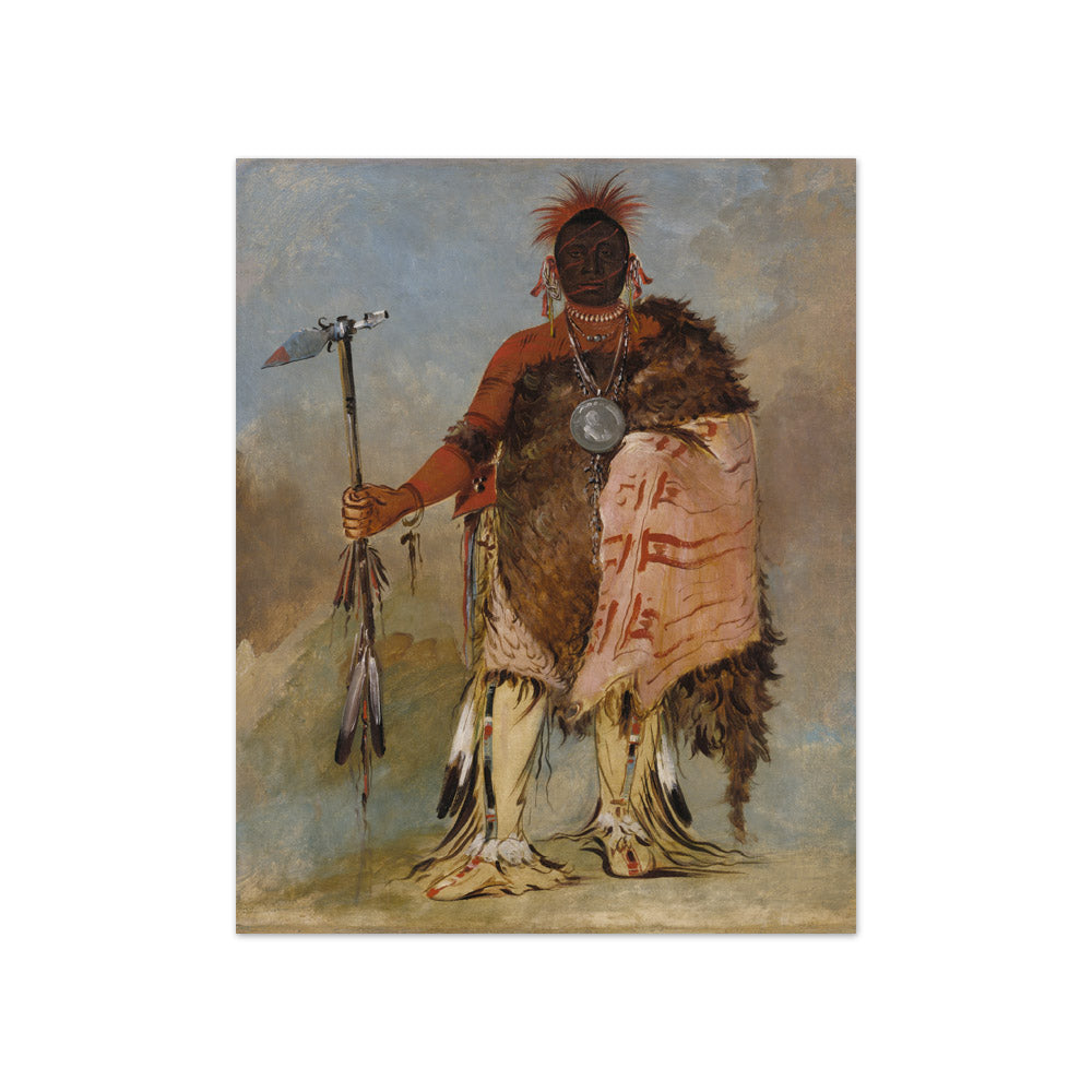 George Catlin - Om-pah-tón-ga, Big Elk, a Famous Warrior - Compact / Full Bleed / No Frame