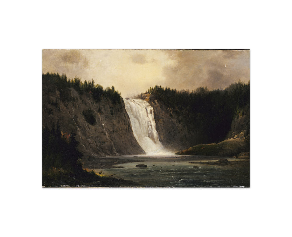 Robert Seldon Duncanson - Waterfall on Mont-Morency - Compact / Full Bleed / No Frame