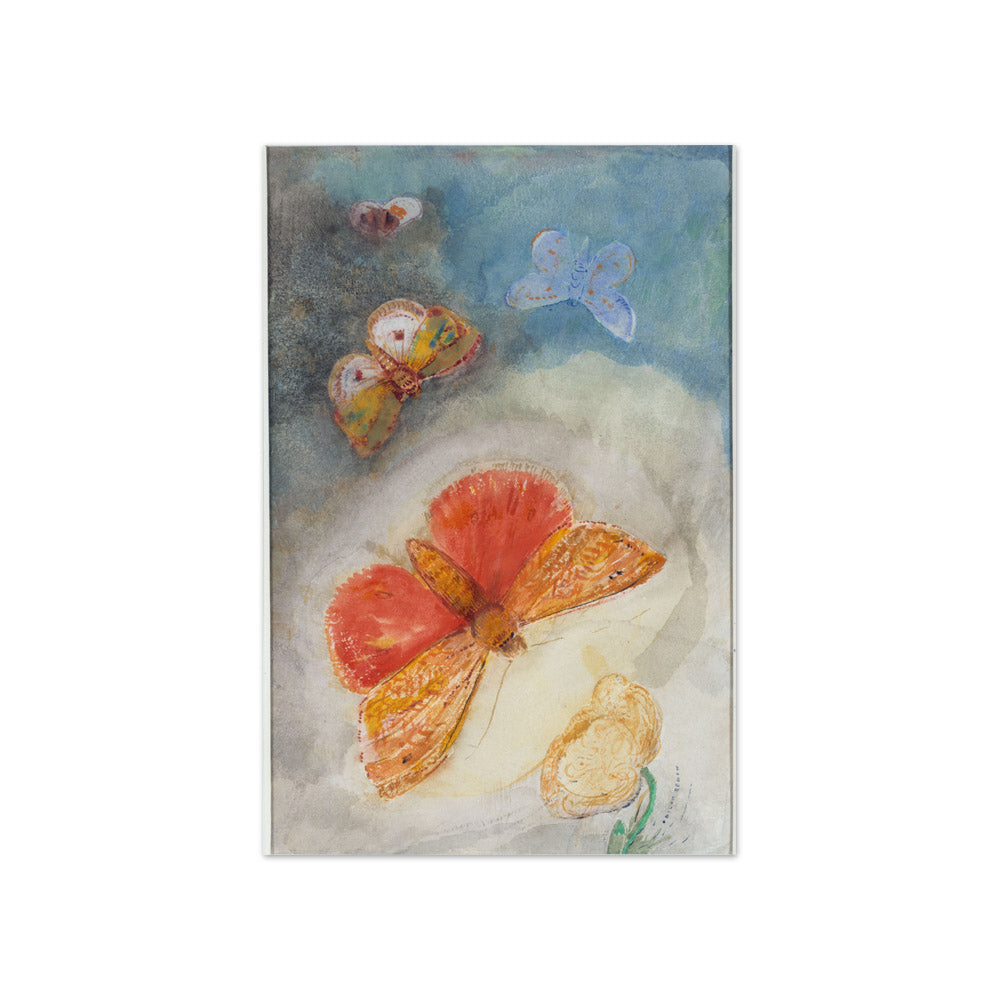 Odilon Redon - Butterflies and Flower - Compact / Full Bleed / No Frame