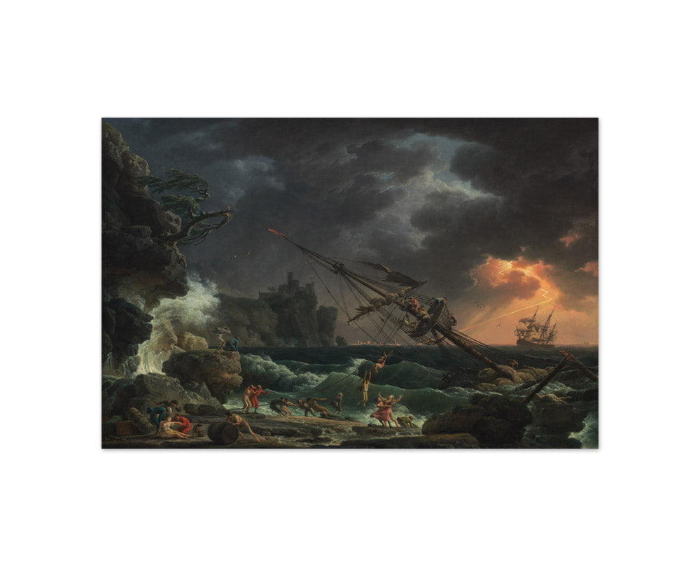Claude-Joseph Vernet - The Shipwreck - Compact / Full Bleed / No Frame