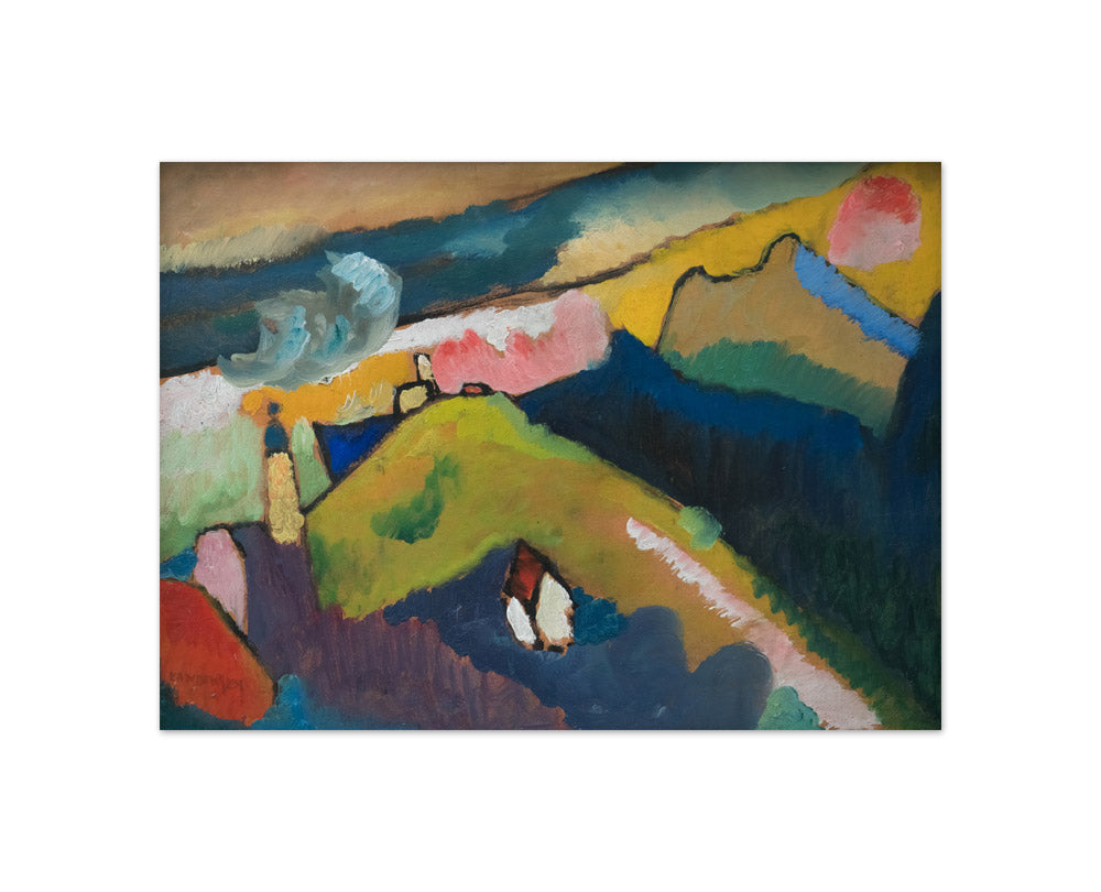 Wassily Kandinsky - Murnau Mountain Landscape with Church - Compact / Full Bleed / No Frame