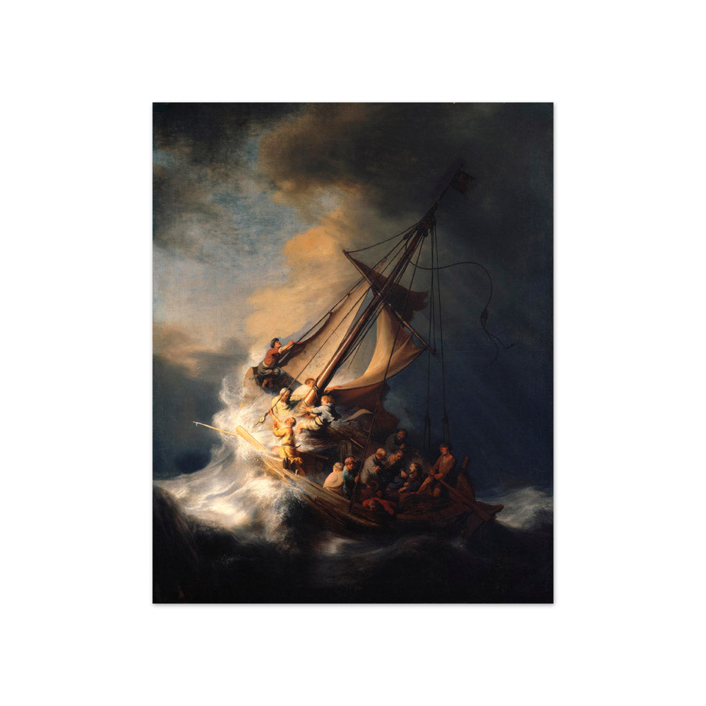 Rembrandt van Rijn - The Storm on the Sea of Galilee - Compact / Full Bleed / No Frame