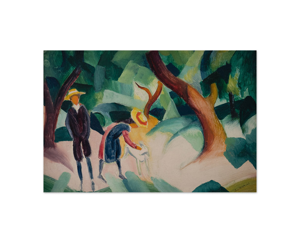 August Macke - Children with Goat - Compact / Full Bleed / No Frame