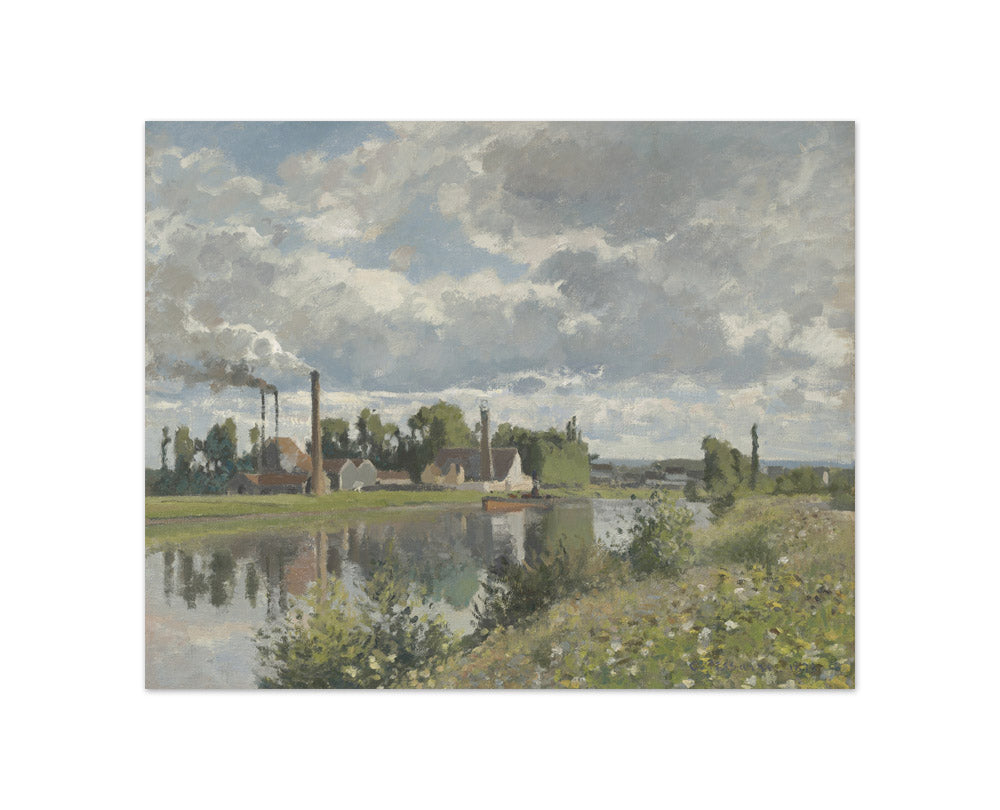 Camille Pissarro - The River Oise near Pontoise - Compact / Full Bleed / No Frame