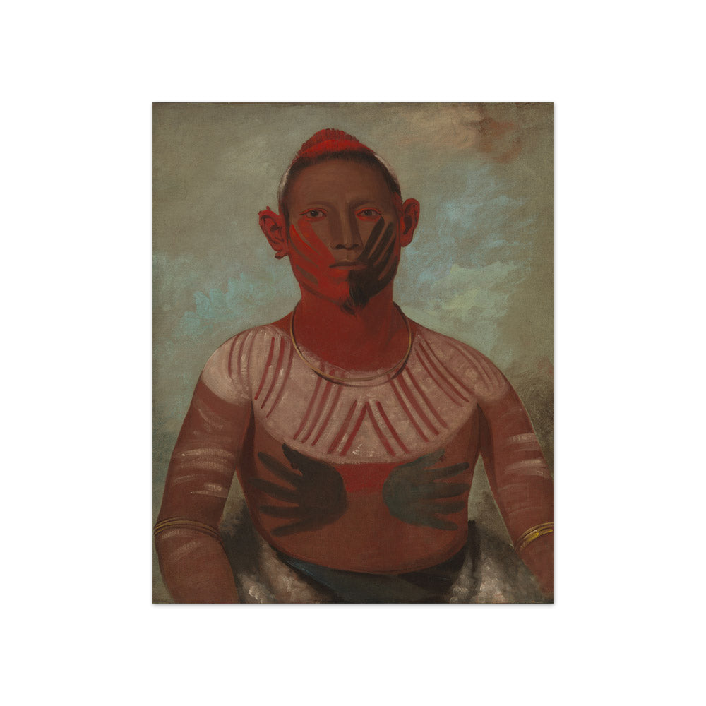 George Catlin - I-o-wáy, One of Black Hawk's Principal Warriors - Compact / Full Bleed / No Frame