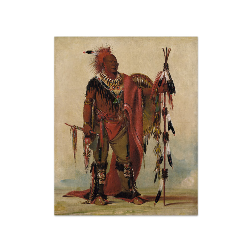 George Catlin - Kee-o-kúk, The Watchful Fox, Chief of the Tribe - Compact / Full Bleed / No Frame