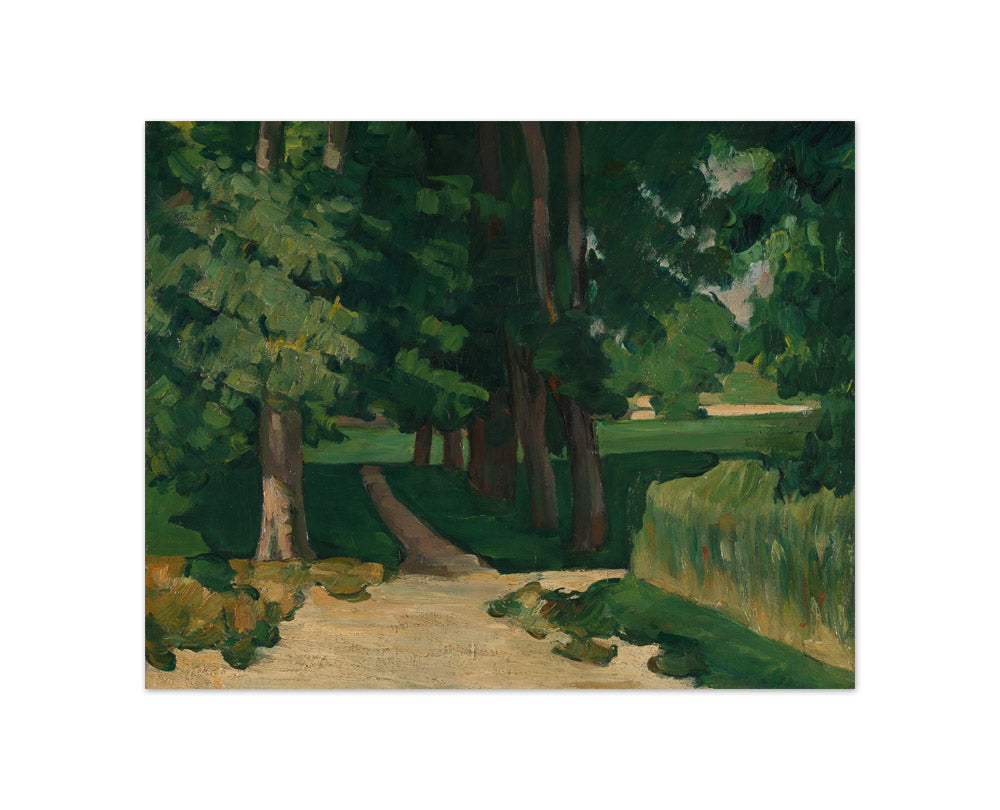 Paul Cézanne - The Avenue at the Jas de Bouffan - Compact / Full Bleed / No Frame