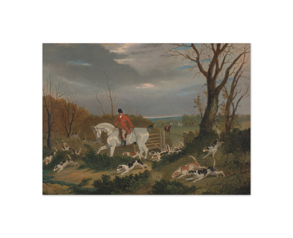John Frederick Herring - The Suffolk Hunt. Going to Cover near Herringswell - Compact / Full Bleed / No Frame