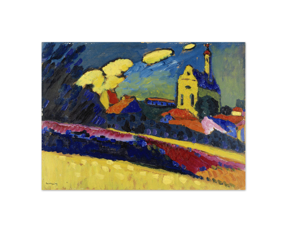 Wassily Kandinsky - Study of Murnau - Landscape with Church - Compact / Full Bleed / No Frame