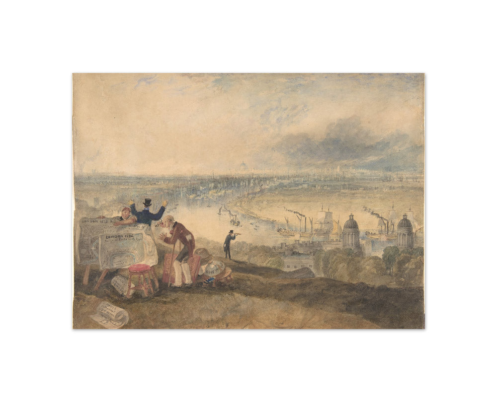 Joseph Mallord William Turner - View of London from Greenwich - Compact / Full Bleed / No Frame
