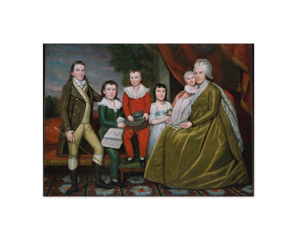 Ralph Earl - Mrs. Noah Smith and Her Children - Compact / Full Bleed / No Frame