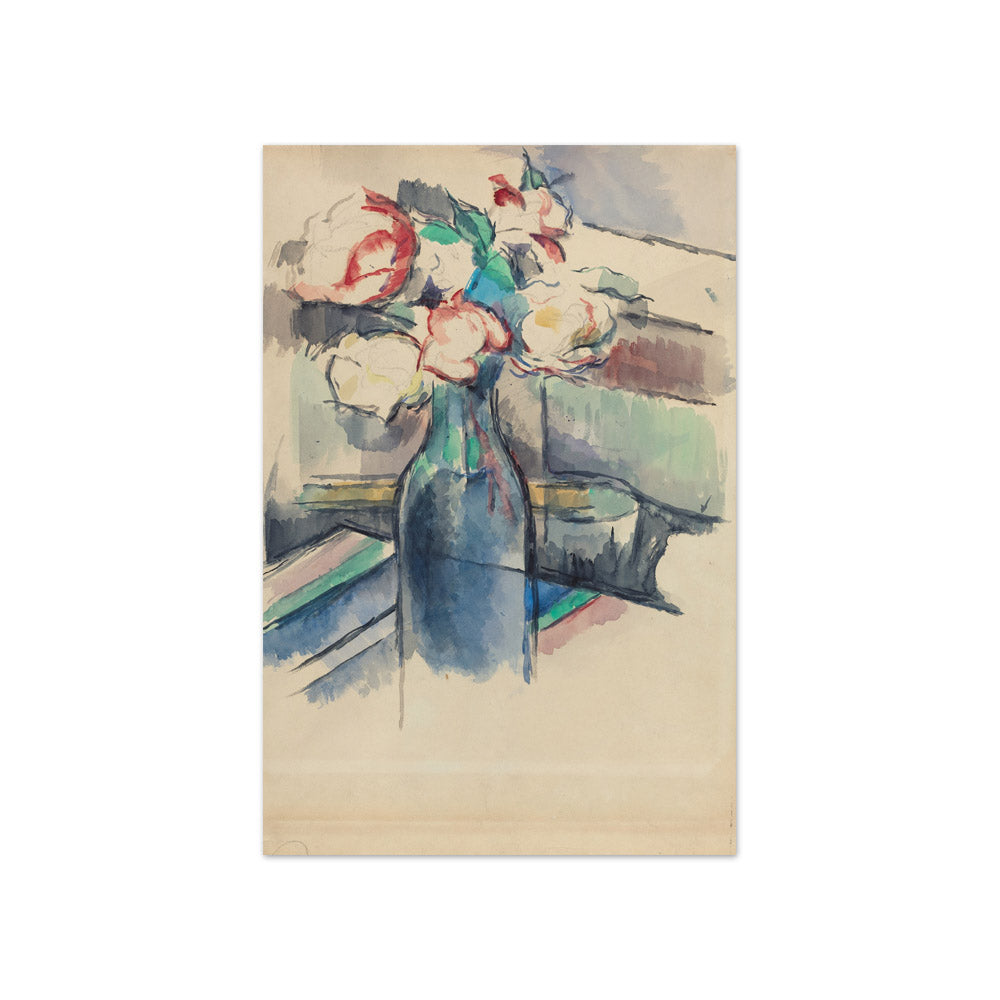 Paul Cézanne - Roses in a Bottle - Compact / Full Bleed / No Frame
