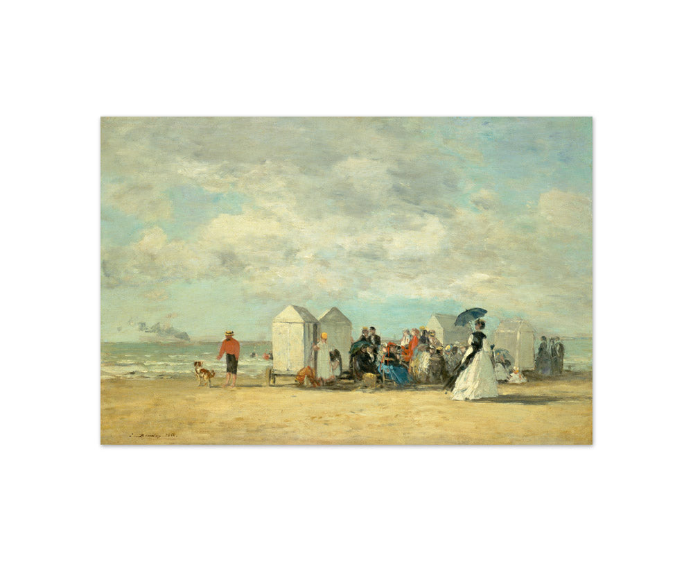 Eugène Boudin - Beach Scene - Compact / Full Bleed / No Frame