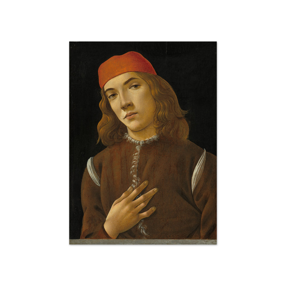 Sandro Botticelli - Portrait of a Youth - Compact / Full Bleed / No Frame