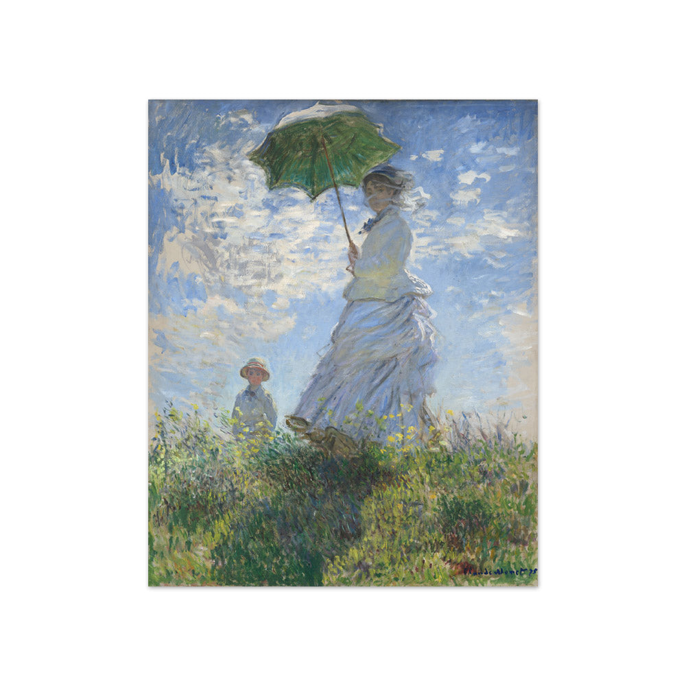 Claude Monet - Woman with a Parasol - Madame Monet and Her Son - Compact / Full Bleed / No Frame