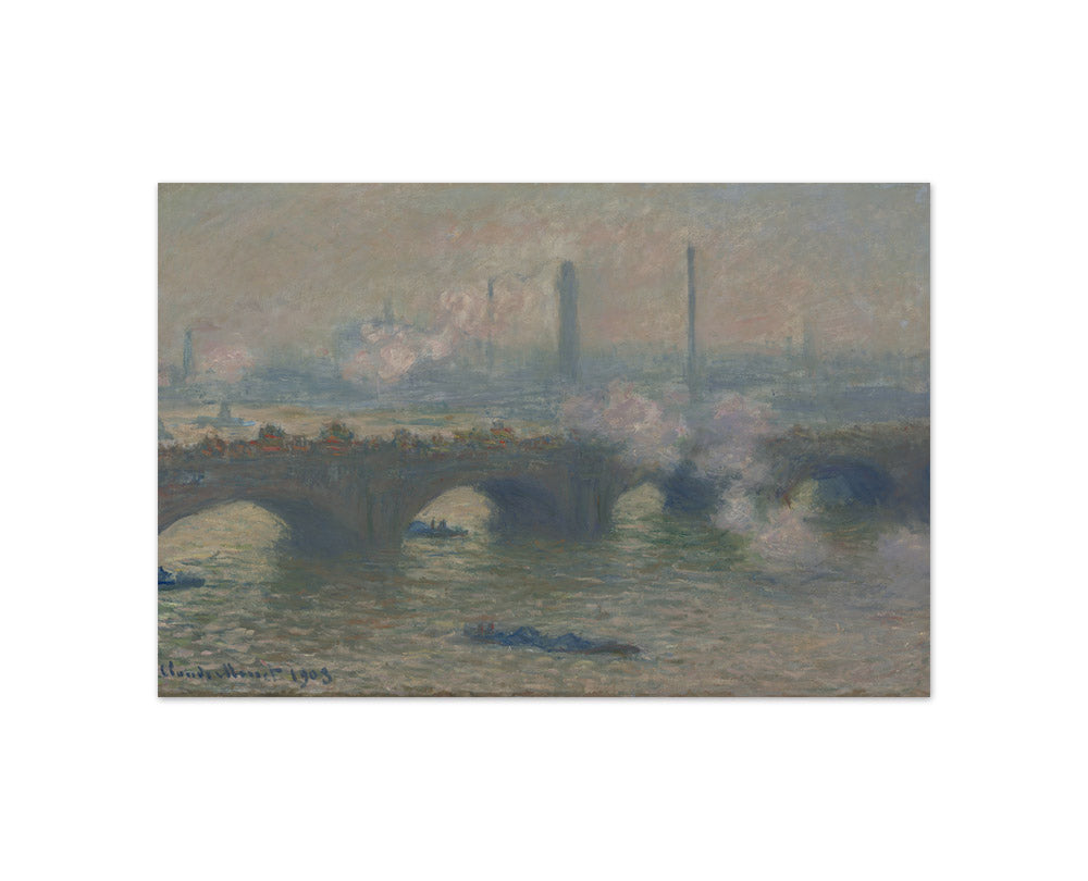 Claude Monet - Waterloo Bridge, Gray Day - Compact / Full Bleed / No Frame