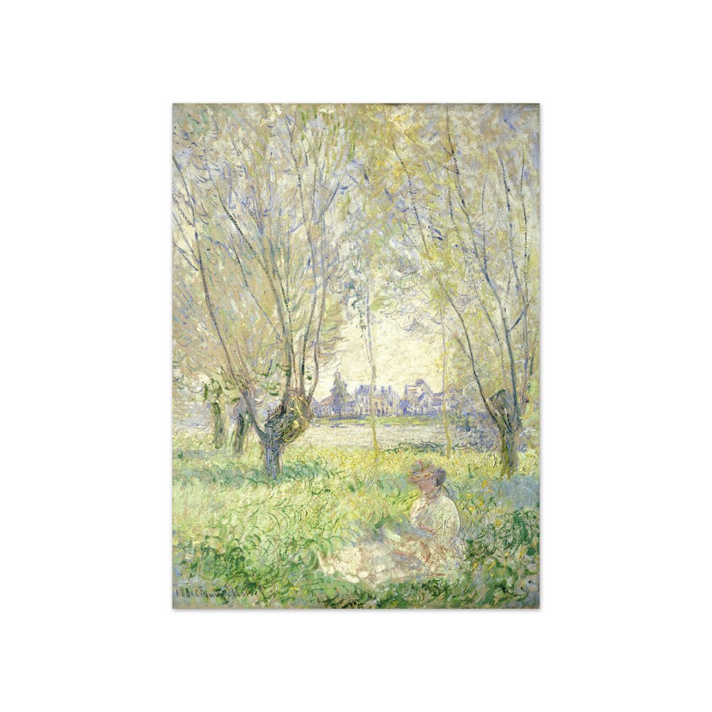 Claude Monet - Woman Seated under the Willows - Compact / Full Bleed / No Frame