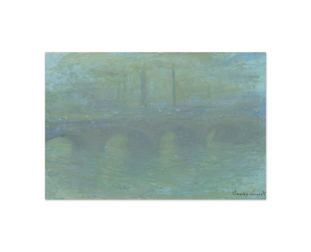 Claude Monet - Waterloo Bridge, London, at Dusk - Compact / Full Bleed / No Frame