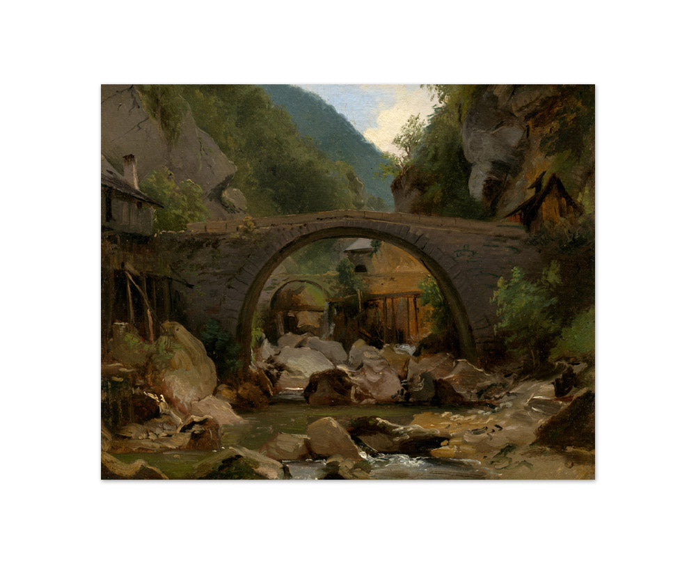 Théodore Rousseau - Mountain Stream in the Auvergne - Compact / Full Bleed / No Frame