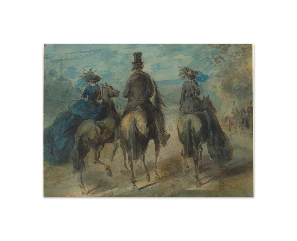 Constantin Guys - Promenade in the Bois - Compact / Full Bleed / No Frame