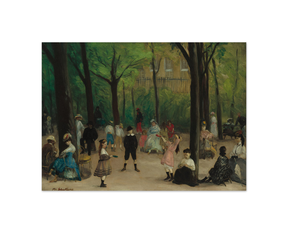 William James Glackens - Luxembourg Gardens - Compact / Full Bleed / No Frame