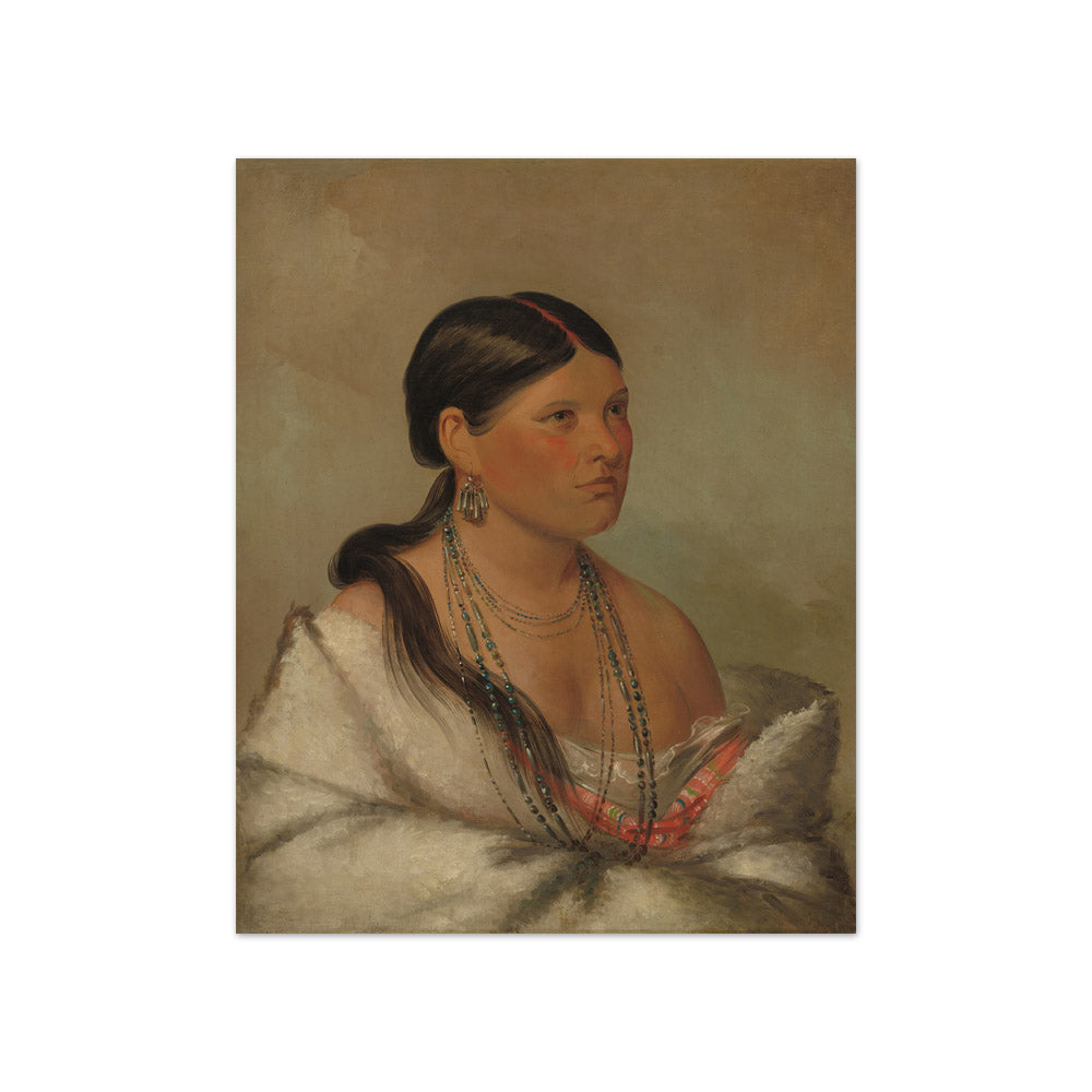 George Catlin - The Female Eagle - Shawano - Compact / Full Bleed / No Frame