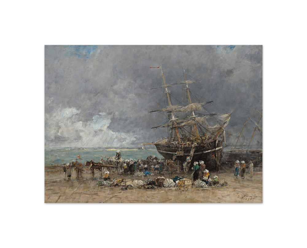 Eugène Boudin - Return of the Terre-Neuvier - Compact / Full Bleed / No Frame