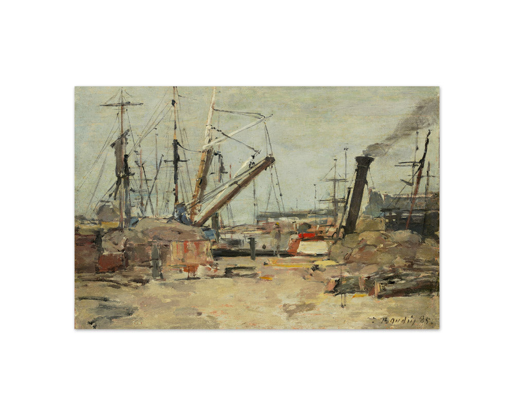 Eugène Boudin - The Trawlers - Compact / Full Bleed / No Frame