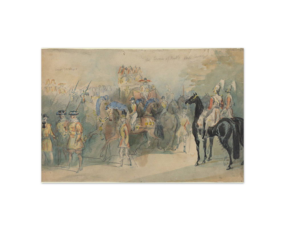 Constantin Guys - The Duchess of Kent's State Carriage - Compact / Full Bleed / No Frame