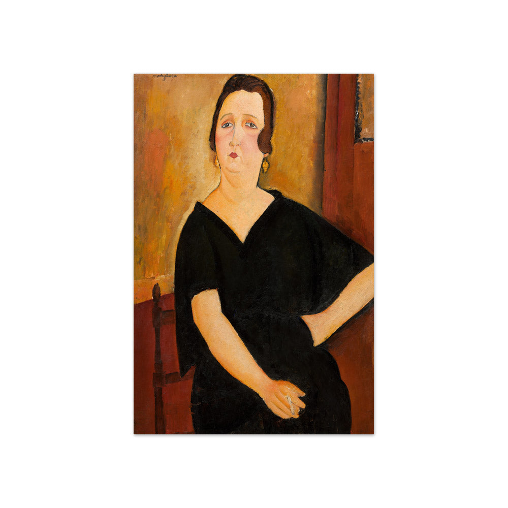 Amedeo Modigliani - Madame Amédée (Woman with Cigarette) - Compact / Full Bleed / No Frame