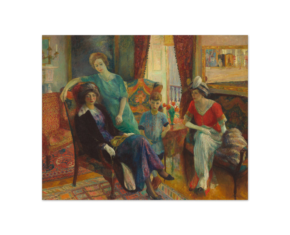 William James Glackens - Family Group - Compact / Full Bleed / No Frame