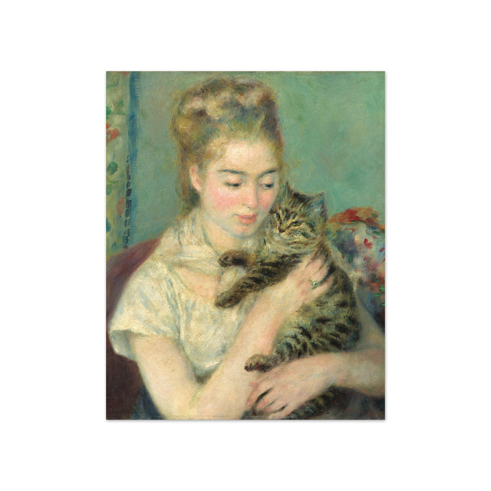 Auguste Renoir - Woman with a Cat - Compact / Full Bleed / No Frame