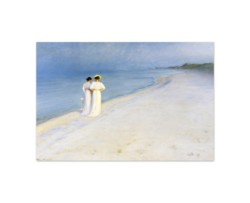 P.S. Krøyer - Summer Evening on Skagen's Beach - Compact / Full Bleed / No Frame