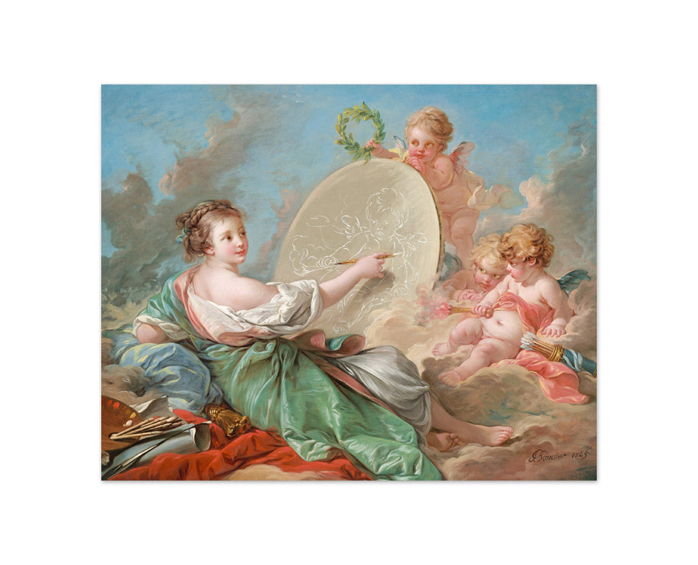 François Boucher - Allegory of Painting - Compact / Full Bleed / No Frame